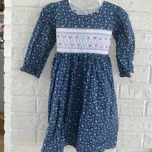 3T hand smocking dress